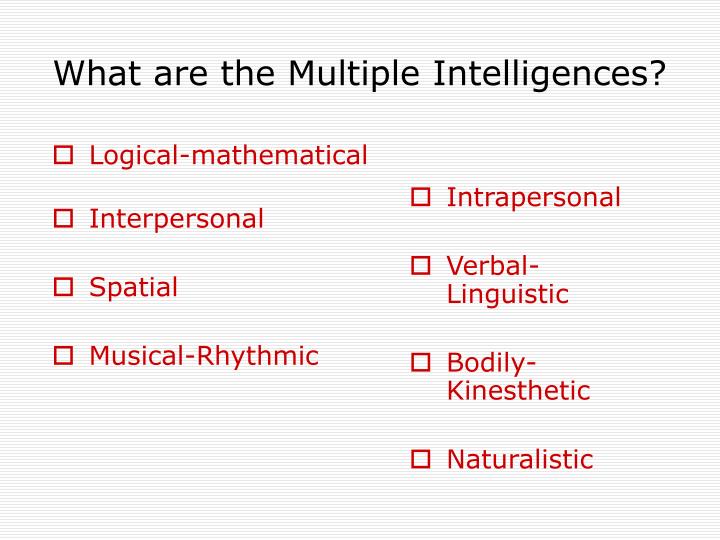 multiple intelligence verbal linguistic