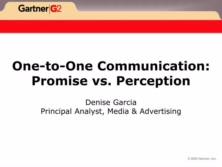 one to one communication promise vs perception n.