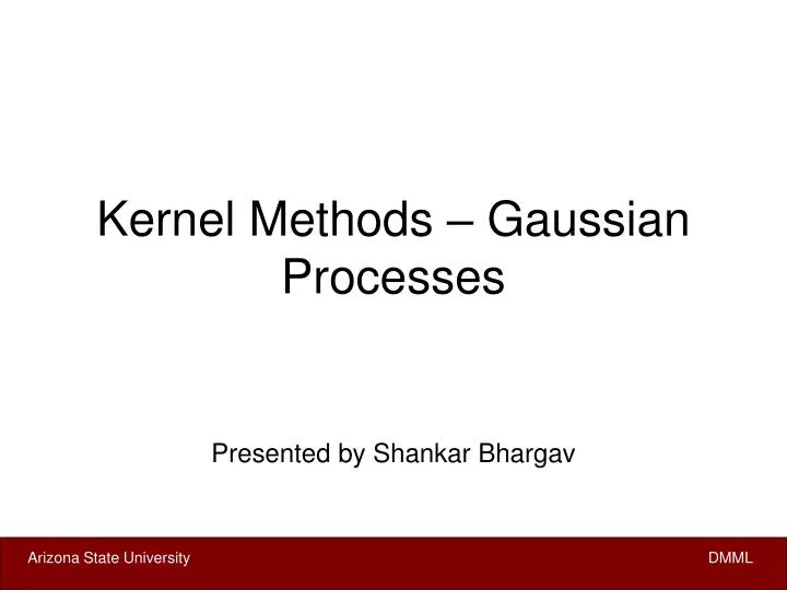kernel methods gaussian processes n.