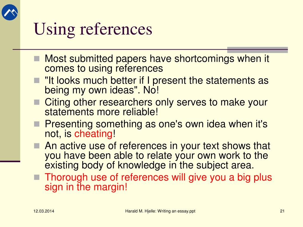 thesis reference meaning