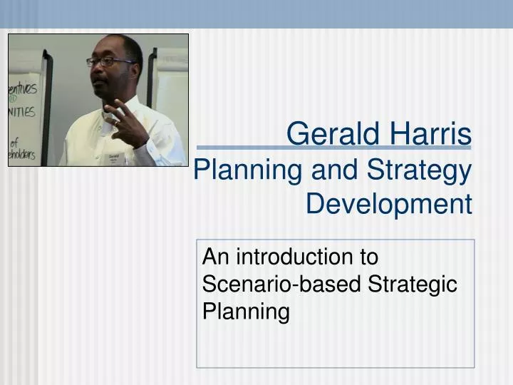 gerald harris planning and strategy development n.