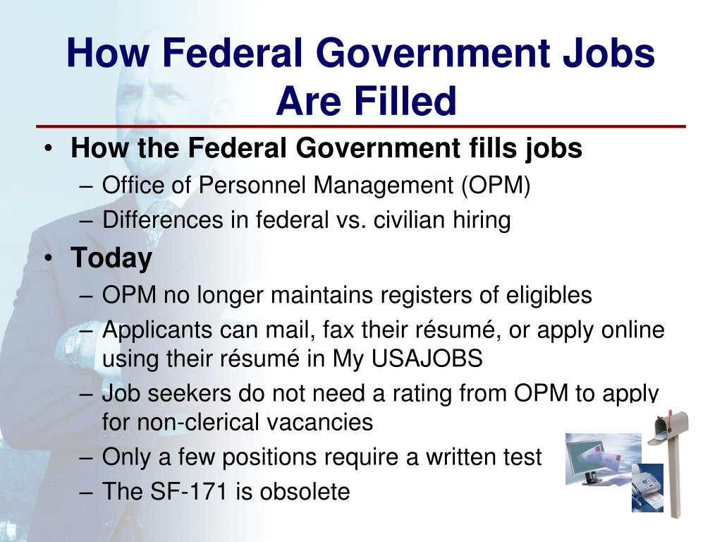 Federal government jobs process