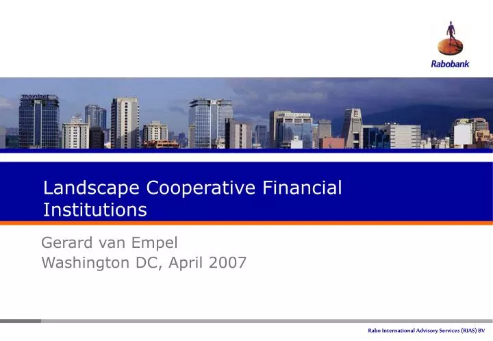 landscape cooperative financial institutions n.