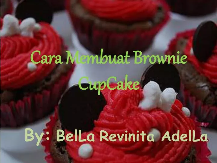 cara membuat brownie cupcake n.