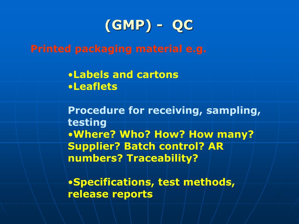 PPT Good Manufacturing Practices PowerPoint Presentation, free