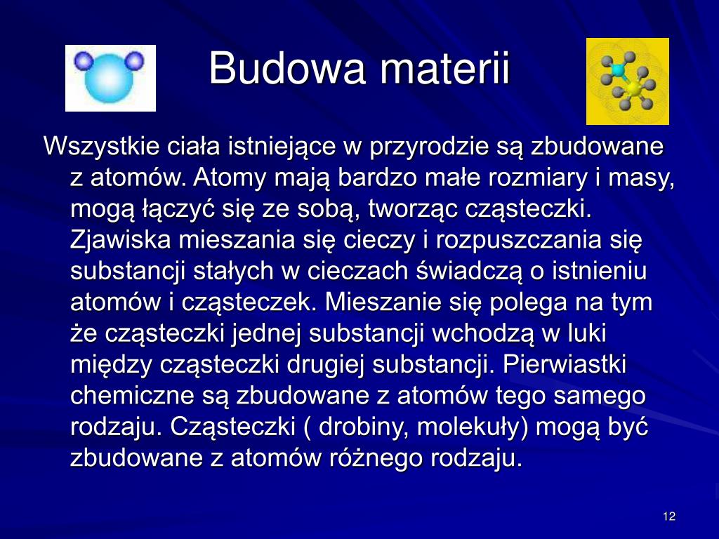 Dlaczego Gazy Wypełniają Całą Dostępną Przestrzeń PPT - Fizyka – Powtórzenie materiału z kl. I gimnazjum „W świecie