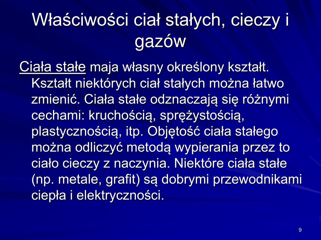 Dlaczego Gazy Wypełniają Całą Dostępną Przestrzeń PPT - Fizyka – Powtórzenie materiału z kl. I gimnazjum „W świecie