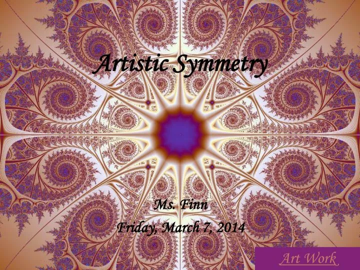 artistic symmetry n.