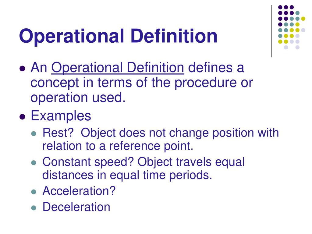 Ppt Concepts And Operational Definitions Powerpoint Presentation