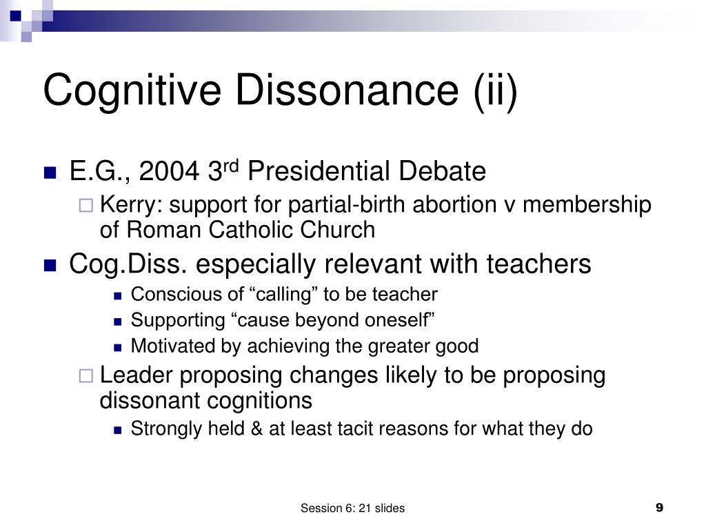 Cognitive Dissonance And Its Effect On Behavior
