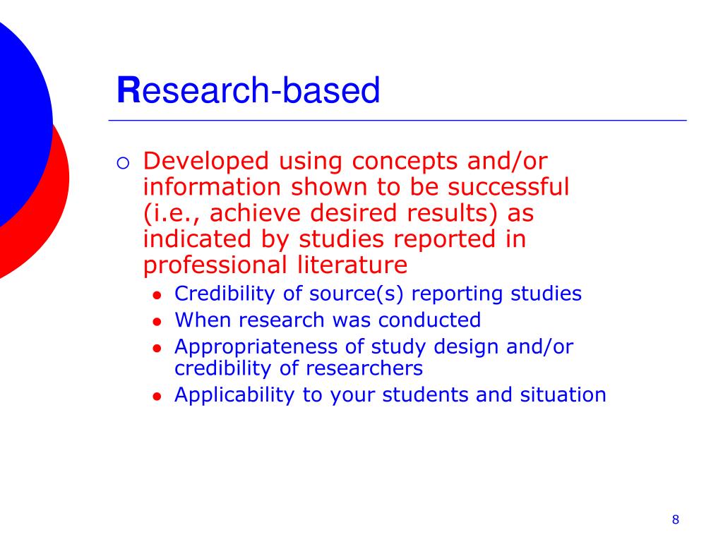 Ppt selecting research based instructional strategies for k 7