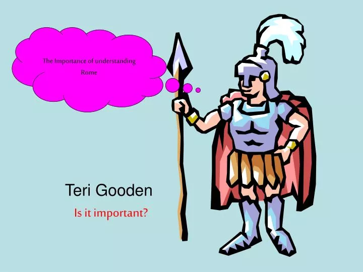 teri gooden is it important n.