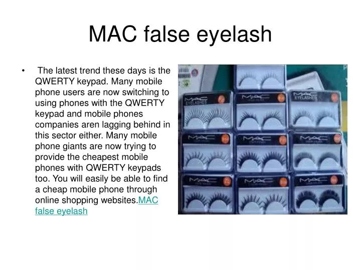 mac false eyelash n.