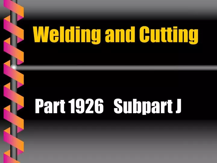 welding and cutting n.
