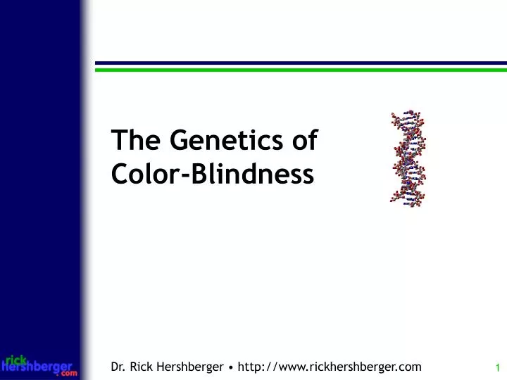 the genetics of color blindness n.