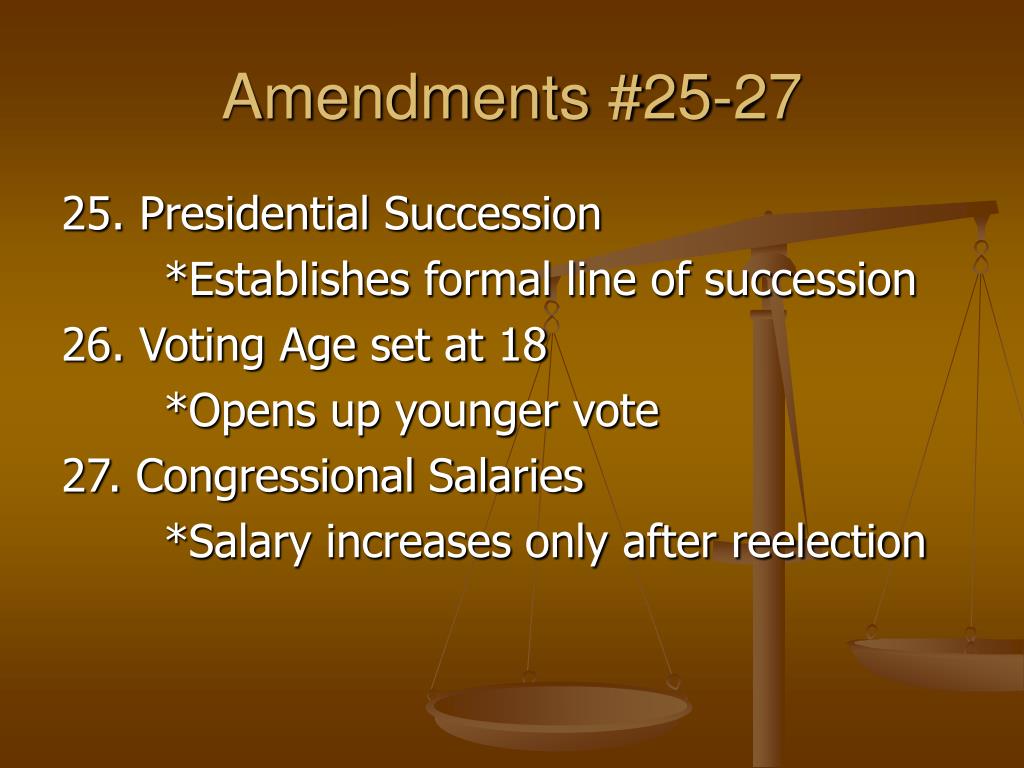 Ppt The Amendments 11 27 Powerpoint Presentation Free Download Id