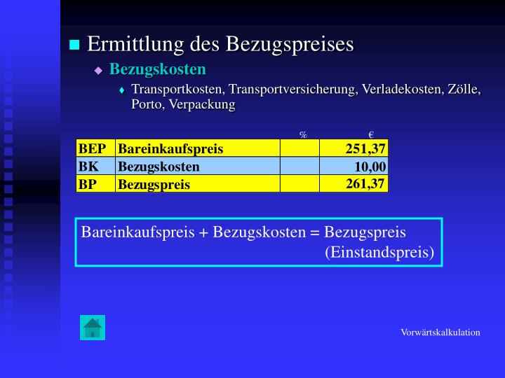 PPT - Handelskalkulation PowerPoint Presentation - ID:368540
