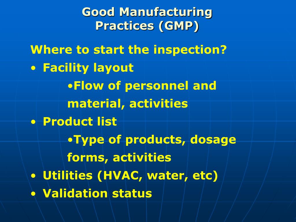 PPT Good Manufacturing Practices PowerPoint Presentation, free