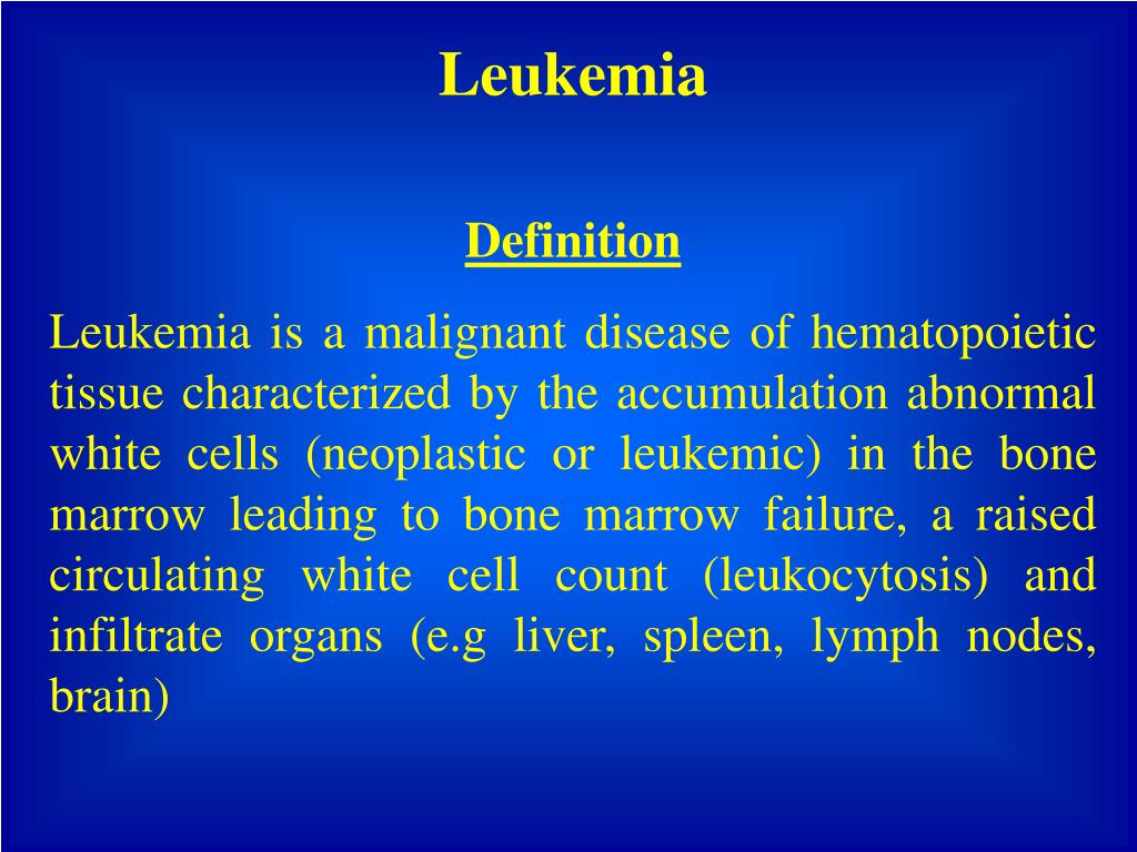 PPT - Introduction to Leukemia PowerPoint Presentation ...