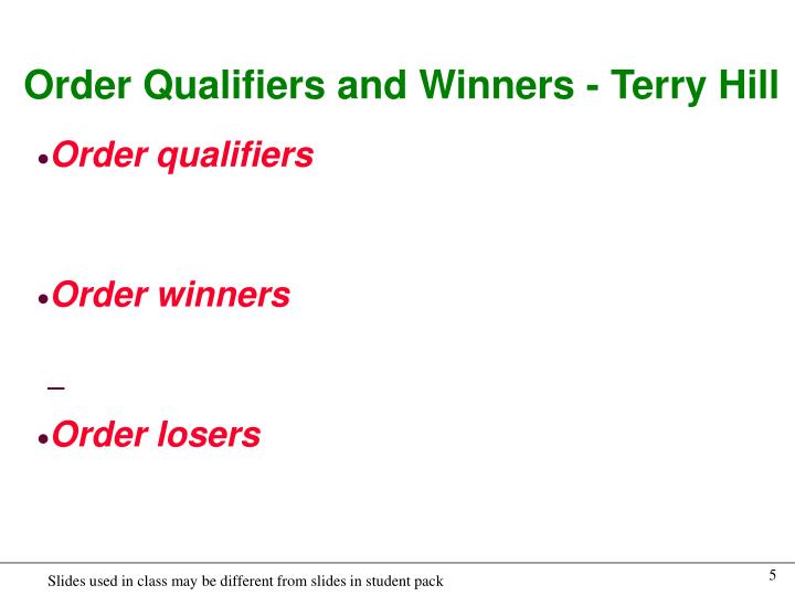 order winner and order qualifier of walmart order winner and order qualifier of walmart