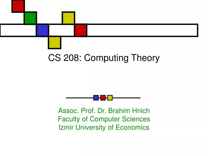 cs 208 computing theory n.