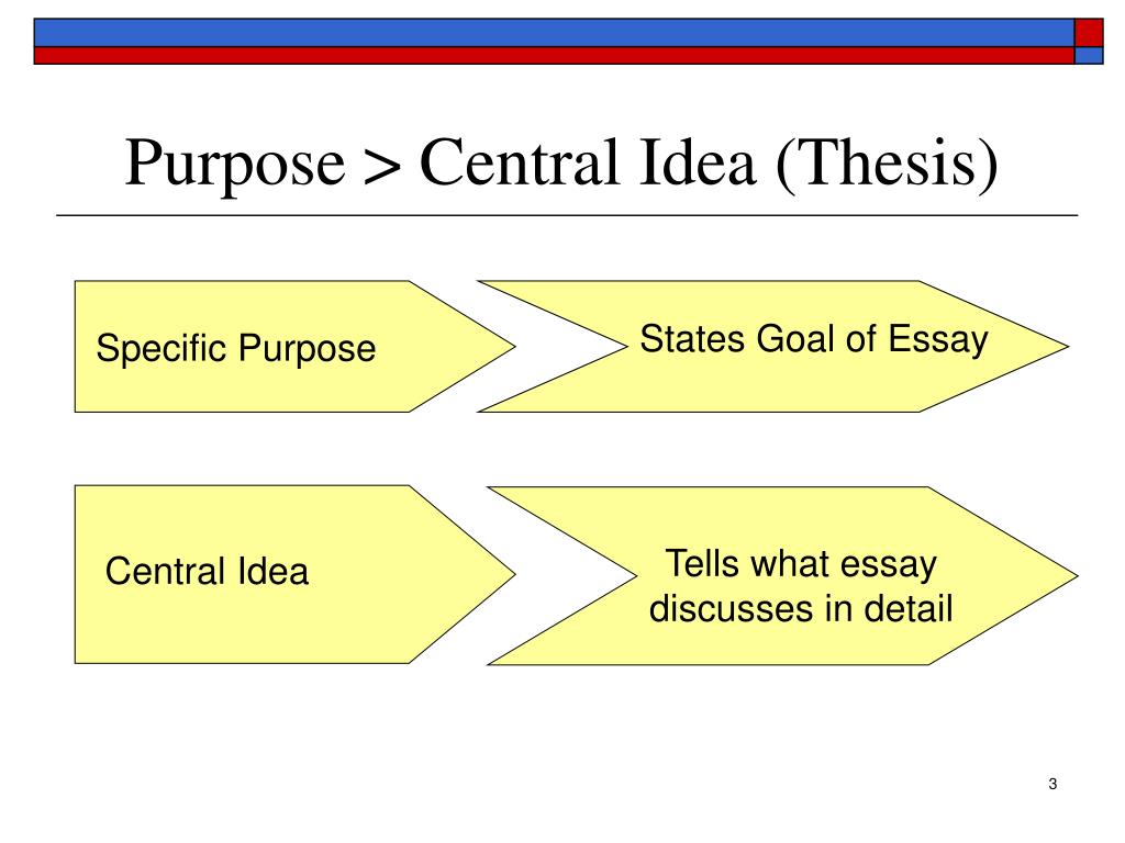 central idea and thesis