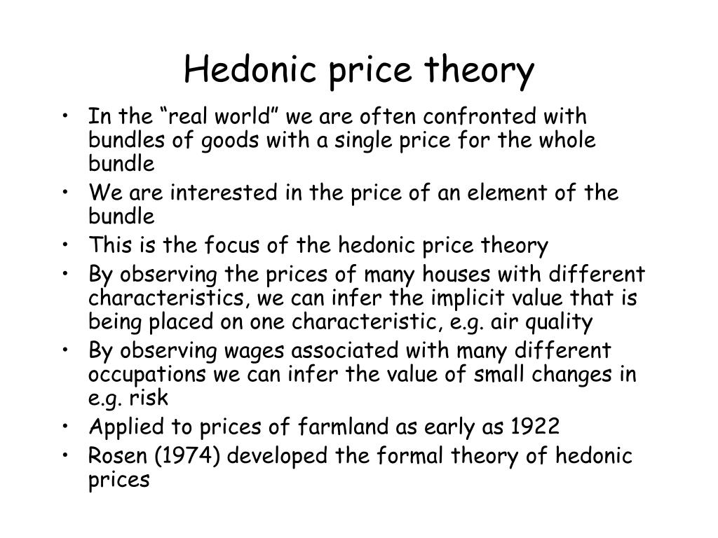 hedonic value