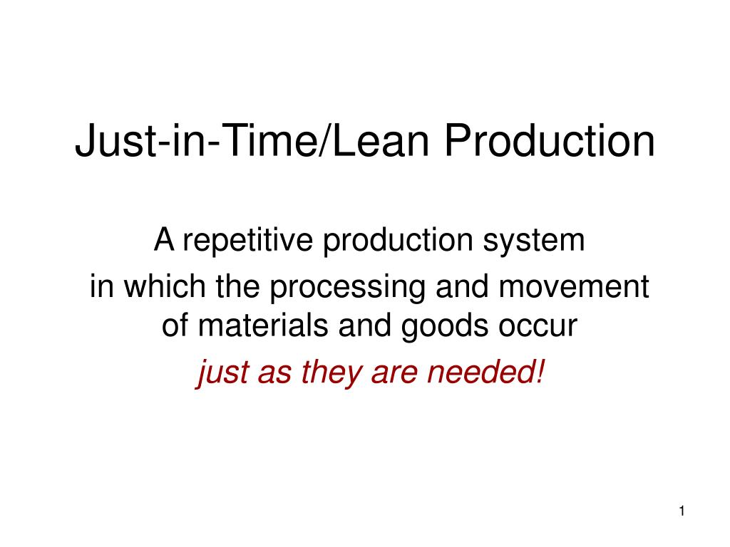 The effects of just- in- time/ lean production practices on worker job stress