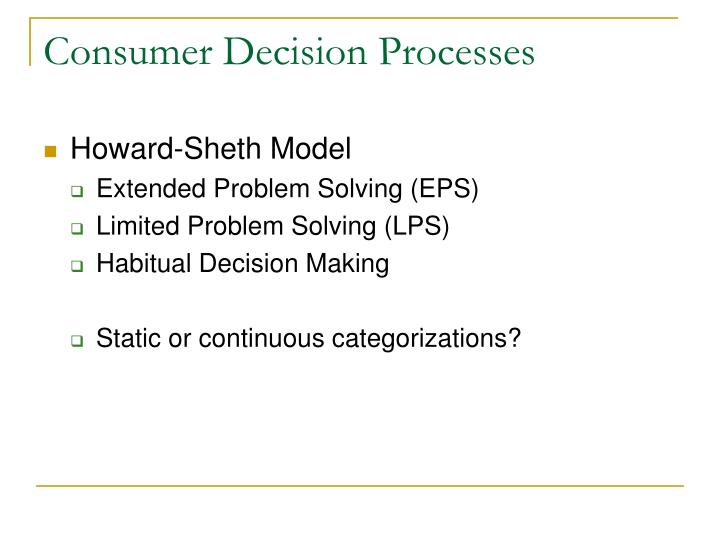 ppt consumer decision processes powerpoint presentation id 370571 habitual decision making