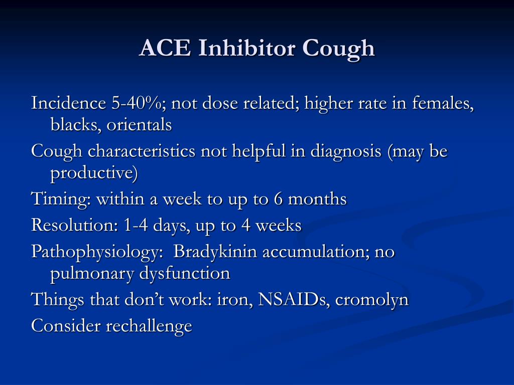 which ace inhibitors do not cause cough