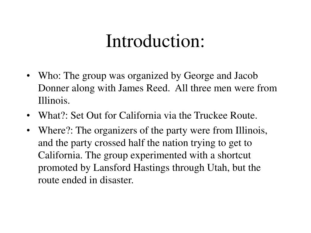 PPT - The Tragedy of the Donner Party PowerPoint Presentation, free 