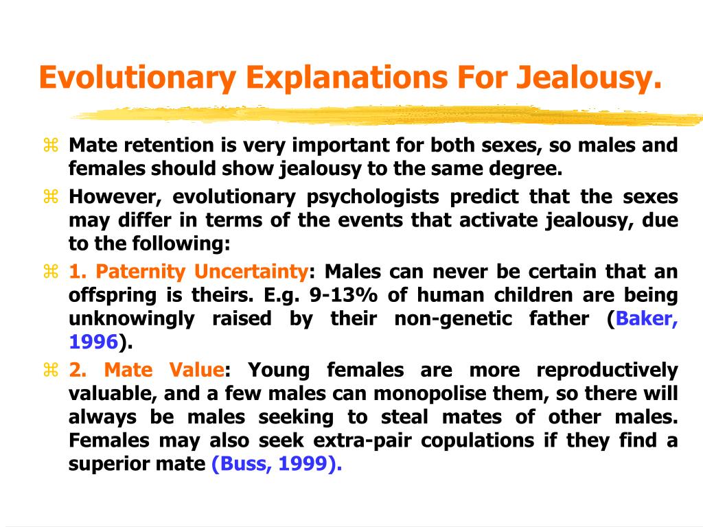 hypothesis on jealousy