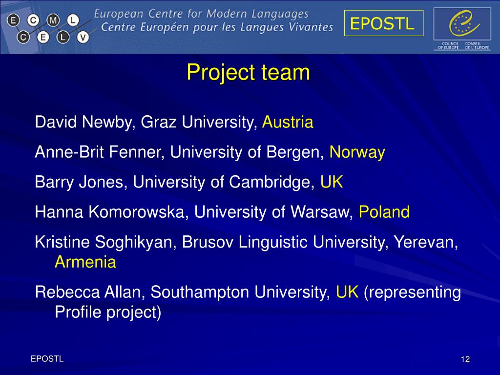 PPT - European Portfolio for Student Teachers of Languages (EPOSTL) - a  framework for reflection PowerPoint Presentation - ID:371733
