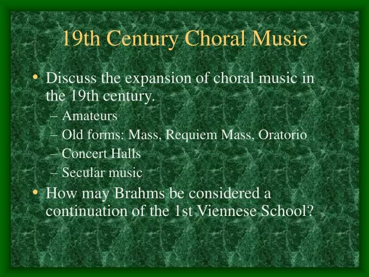 19th century choral music n.