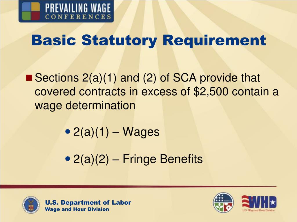 PPT Introduction to SCA Wage Determinations PowerPoint Presentation