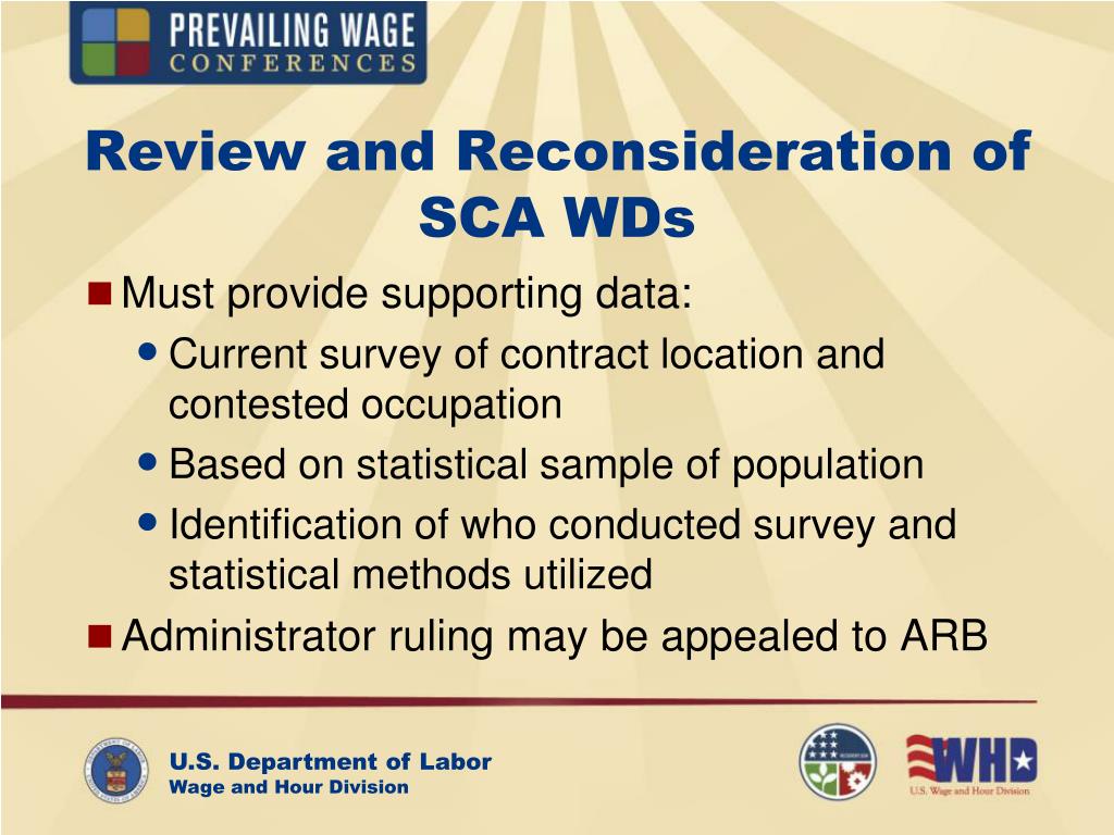 PPT Introduction to SCA Wage Determinations PowerPoint Presentation