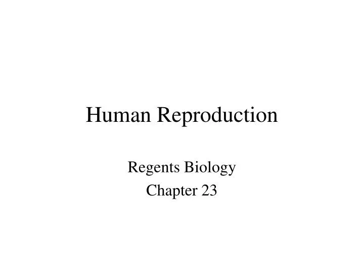 human reproduction n.