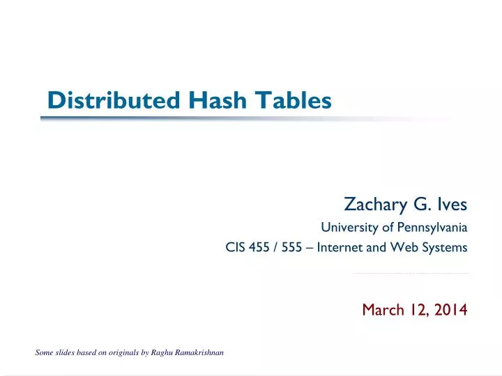 PPT - Distributed Hash Tables PowerPoint Presentation, free download ...