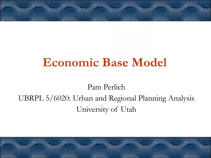 economic base model n.