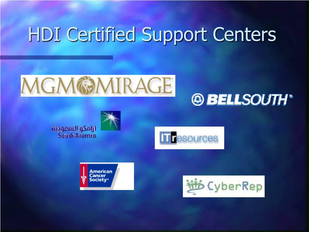 Ppt Help Desk Institute S Support Center Certification