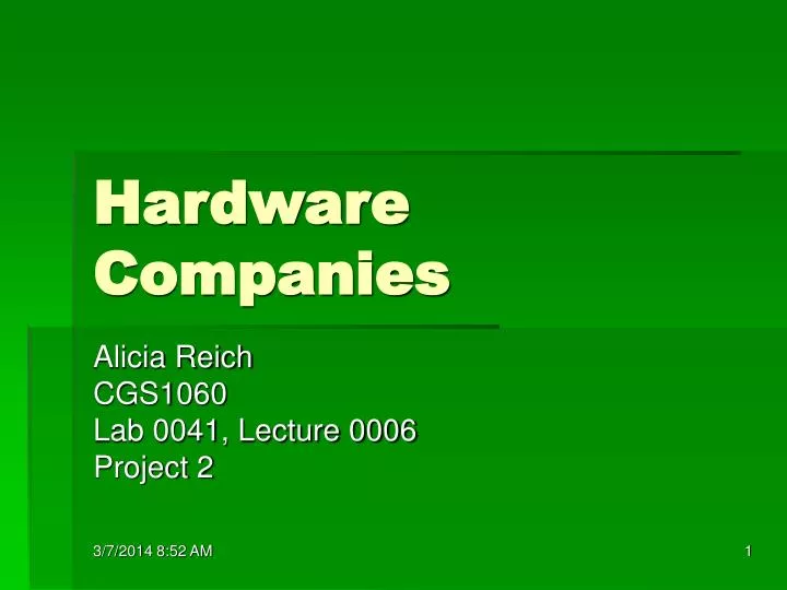 hardware companies n.