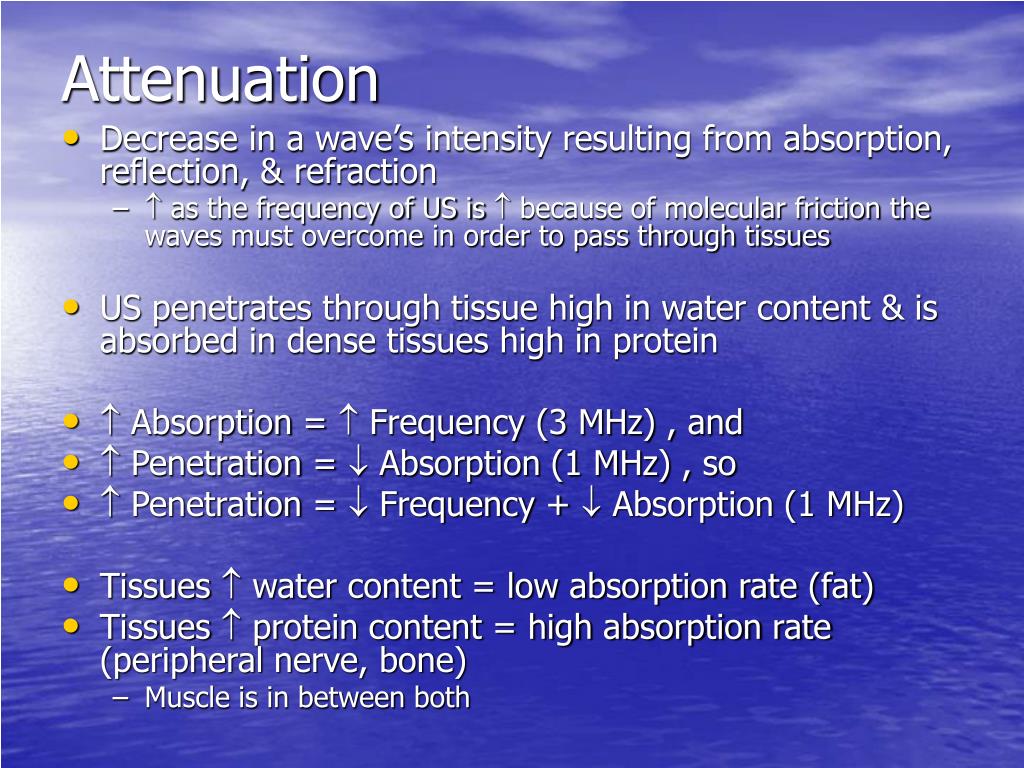 attenuation artifact meaning