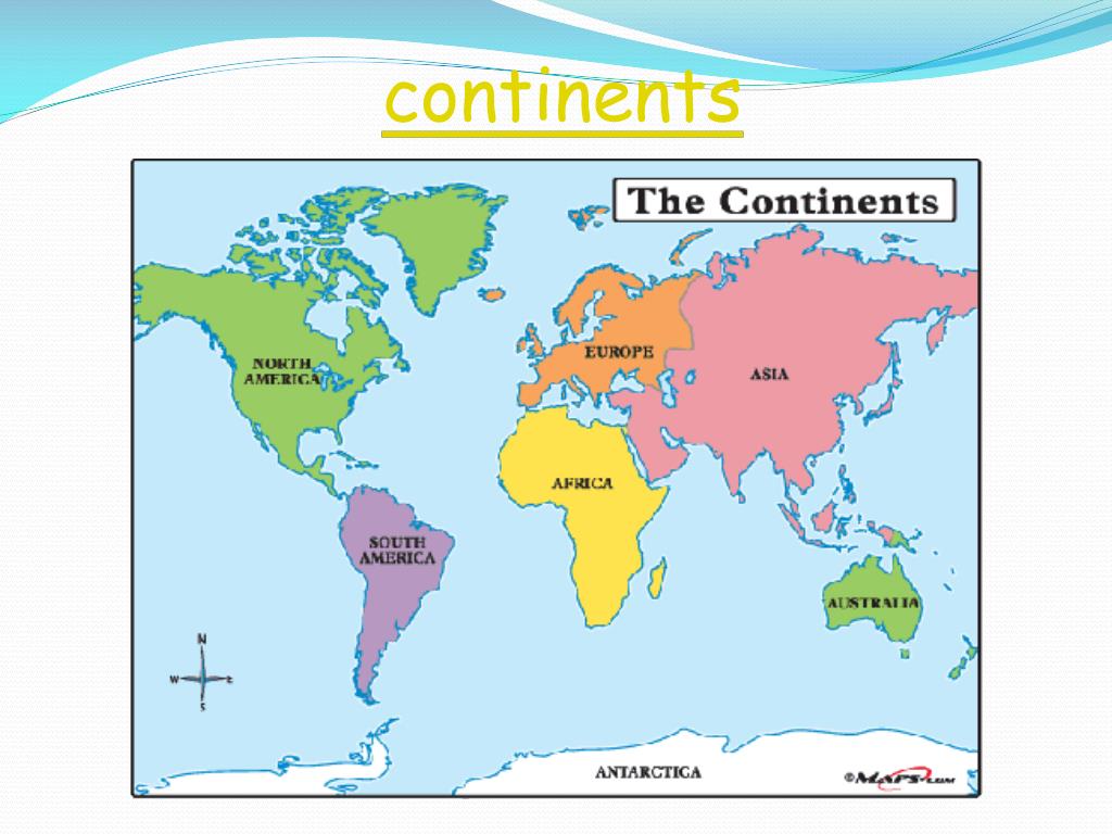 Карта с материками и странами. Континенты на английском. Названия континентов по английскому на карте. 7 Континентов. Материки земли по английски.