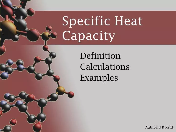 specific heat capacity n.