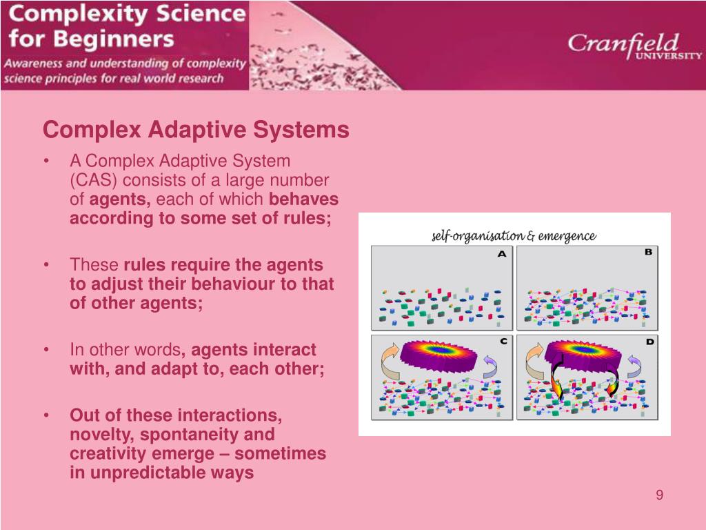 PPT An Introduction To Complex Adaptive System Theory Key Concepts 