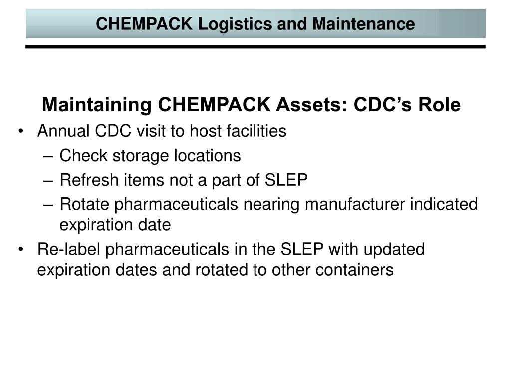 PPT Logistics and Maintenance of CHEMPACK Containers PowerPoint