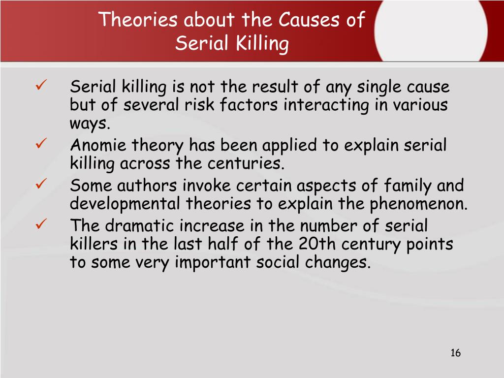 social structure theories in serial killers social structure theories in serial killers