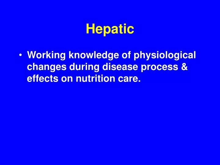 hepatic n.