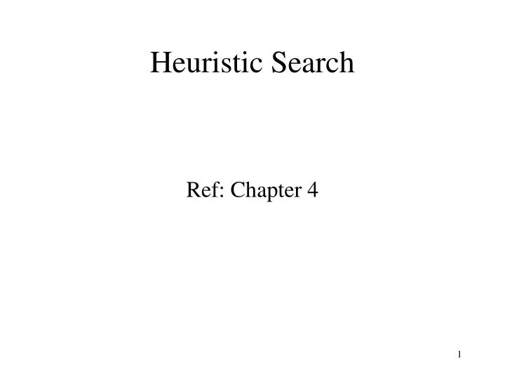 heuristic search n.