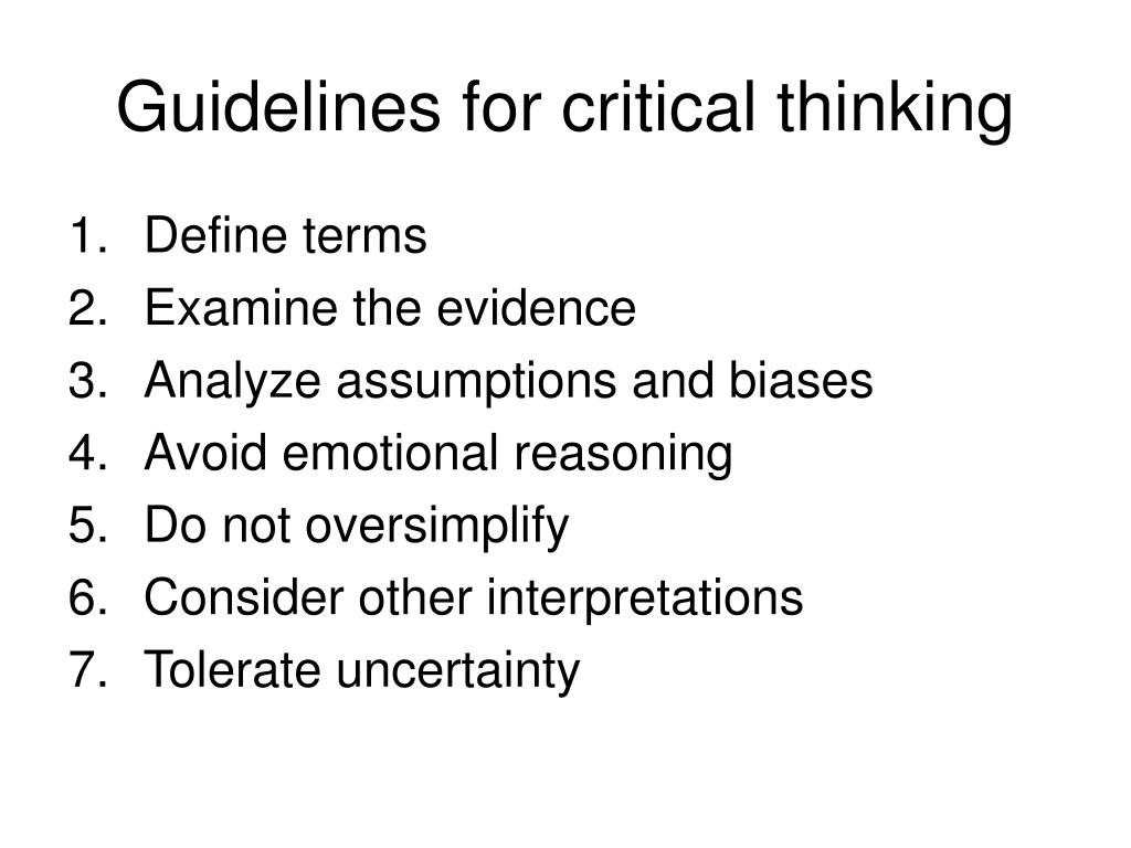systematic review on critical thinking
